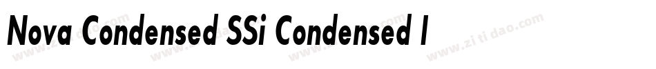 Nova Condensed SSi Condensed Italic字体转换